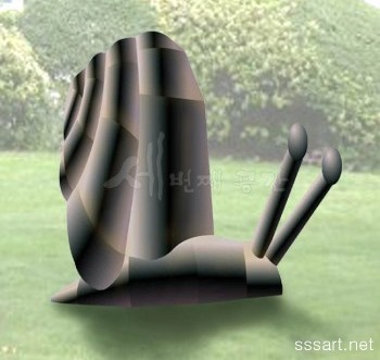 달팽이 - 건강한 자연 상징 금속 조형물 - 철이야기 달팽이 - 건강한 자연의 상징 금속 조형물
