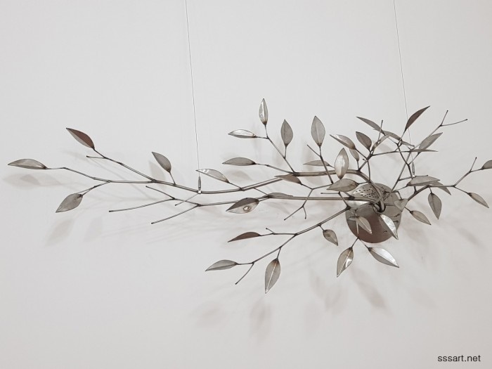 Autumn Leaves - Stainless Steel Branches · Metal Wall Decoration