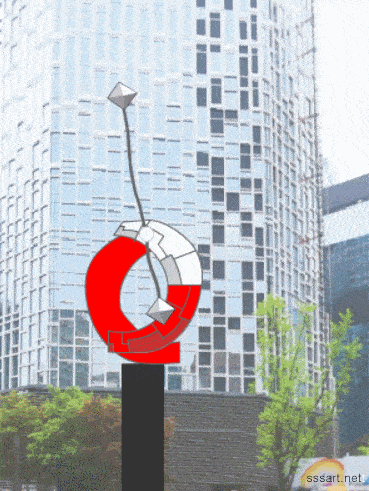 흔들리는 다이아몬드 - 균형 조형물 · 키네틱아트 조각