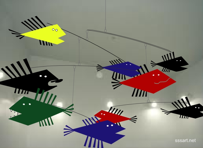 Fish Mobile (Fun and Abstract Mobile)